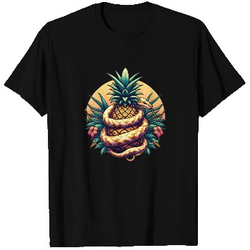 Discover Python around pineapple T Shirts