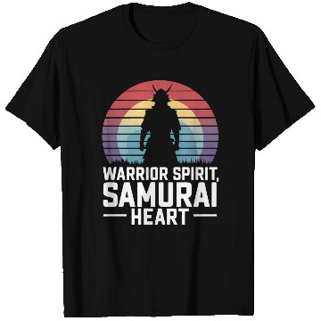 Discover Samurai On A Retro Sunset T Shirts