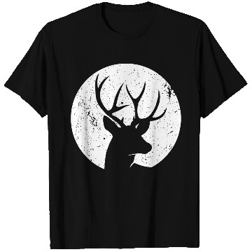 Discover Stag deer face creative minimal design T Shirts