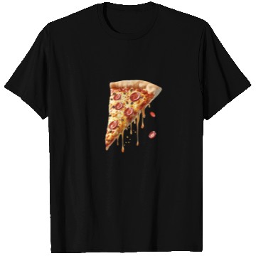 Discover Slice Of Melty Pepperoni Pizza Delight T Shirts