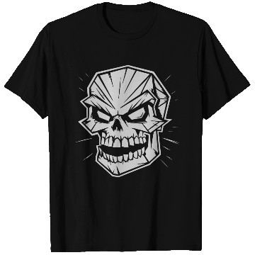 Discover Skull cartoon illustration T Shirts