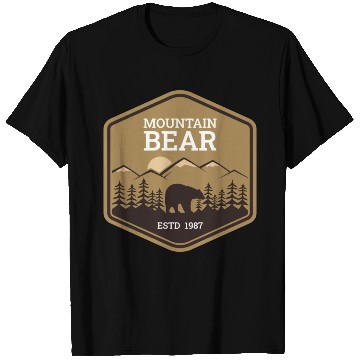 Discover Mountain Bear - Brown T Shirts