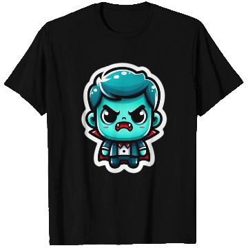 Discover Aquatic Fury: Angry Aqua Vampire T Shirts