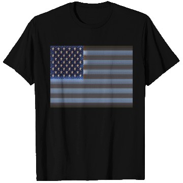 Discover USA Flag with Space Stars & Stripes design T Shirts