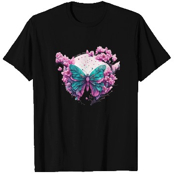 Discover Beautiful butterfly and flower T Shirts