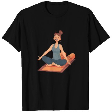 Discover Joyful Yoga Moment Meditation Pose T Shirts