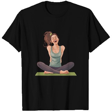Discover Joyful Yoga Moment Meditation Pose T Shirts