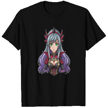 Discover Green Eyes Gothic Anime Girl T Shirts
