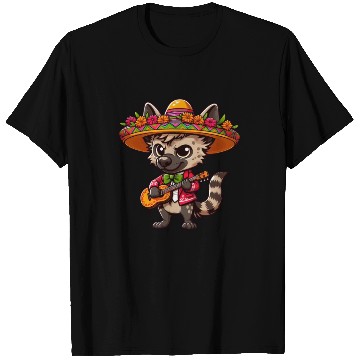 Discover Cinco de Mayo Hyena Mariachi Guitar T Shirts