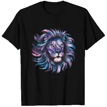 Discover Lion Head Galaxy Style T Shirts