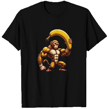 Discover Musclemonkey with giant banana T Shirts
