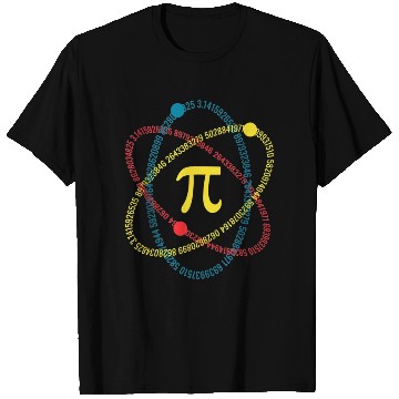 Discover Atom Pi Math Science STEM Gift 3.14 Pi Day T Shirts