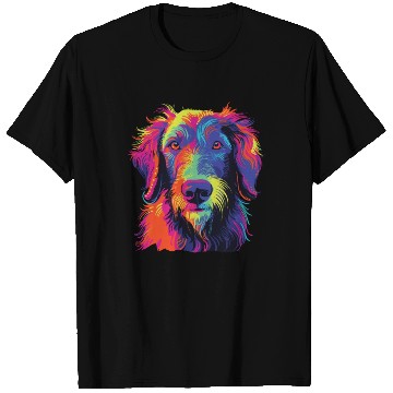 Discover Watercolor Colorful Scottish Deerhound T Shirts