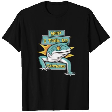 Discover I Talk To Geckos Lizard Gekkota Crested Leopard T Shirts