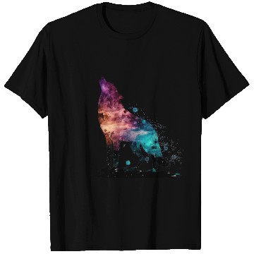 Discover Wolf Print, Cosmic Wolves, Animal Print, Cosmos T Shirts