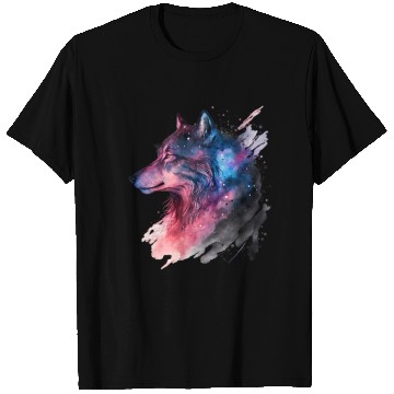 Discover Wolf Print, Cosmic Wolves, Animal Print, Cosmos T Shirts