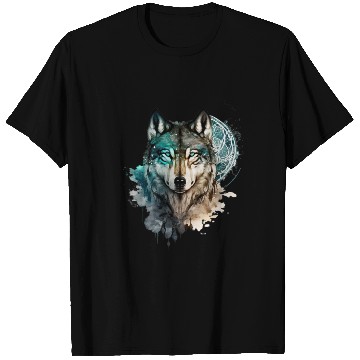 Discover Wolf Print, Cosmic Wolves, Animal Print, Cosmos T Shirts
