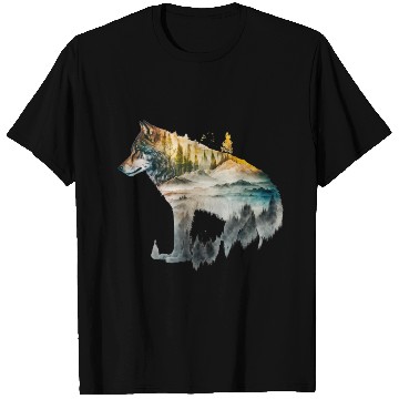 Discover Wolf Print, Cosmic Wolves, Animal Print, Cosmos T Shirts