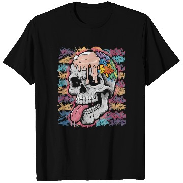 Discover Graffiti style skull T Shirts