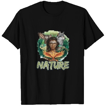 Discover Nature-Inspired Wolf Owl Turtle Phoenix Woman T Shirts