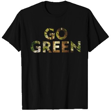 Discover Go Green Design Logo Abstract T Shirts