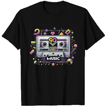 Discover Electric 90s Cassette Vibes T Shirts