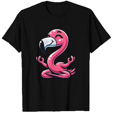 Discover Flamingo Yoga Meditation Relaxation T Shirts