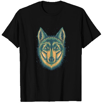 Discover Wolf T Shirts Cool Vintage Green Wolves Canine Dog