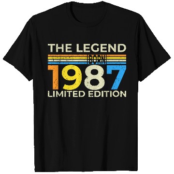 Discover The Legend 1987 Logo Design Limited Edition T Shirts