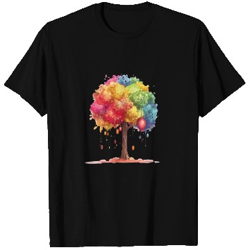 Discover Colorful Dripping Tree Fantasy T Shirts