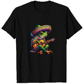 Discover Cinco de Mayo Frog Mariachi Guitar T Shirts