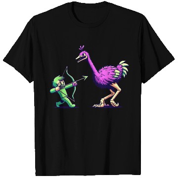Discover Quirky Archer's Ostrich Challenge T Shirts