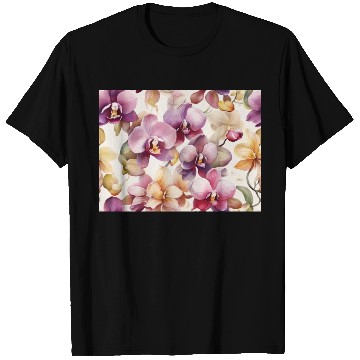 Discover Sweet Watercolor Orchid Art T Shirts