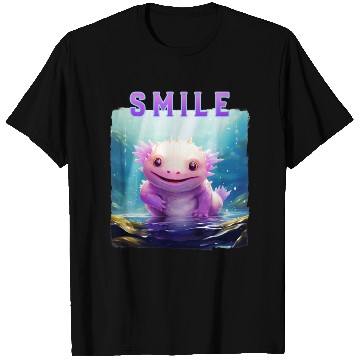 Discover Colorful Smiling Lizard Underwater T Shirts
