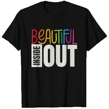 Discover Beautiful Inside Out (black) T Shirts