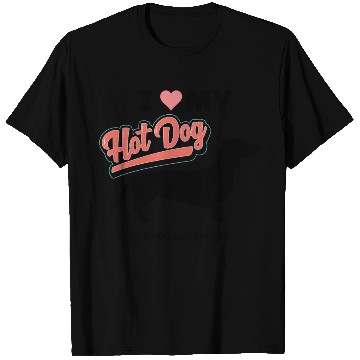 Discover Dachshund Dog Lover Gift T Shirts Love My Hot Dog