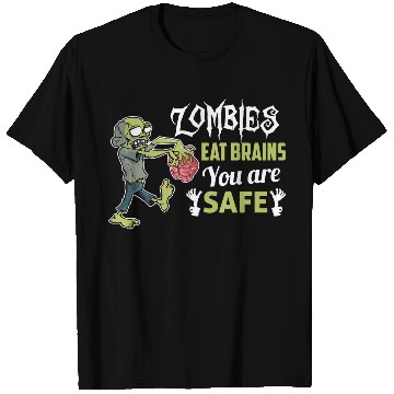 Discover Halloween Zombies Eat Brain T Shirts