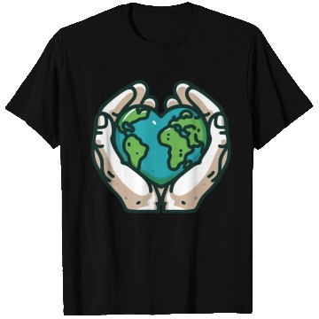 Discover Global Care Hands Embracing Earth T Shirts