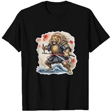 Discover Lion samurai style T Shirts