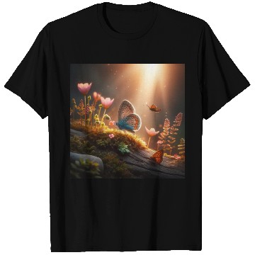 Discover butterfly on tree T Shirts