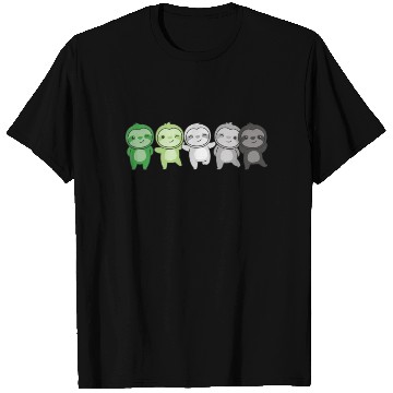 Discover Aromantik Flag Pride Lgbtq Cute Sloth T Shirts