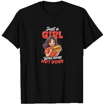 Discover Hot Dog Girl Who Loves Hot Dog T Shirts