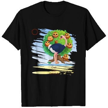 Discover Unique Creative Cute O Alphabet Owl Oak Ostrich T Shirts