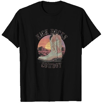 Discover Kick Rocks Cowboy Western Sunset for a Western T Shirts
