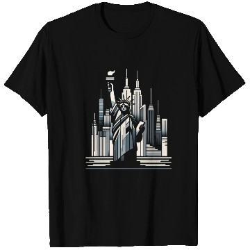 Discover Statue of Liberty Embrace T Shirts