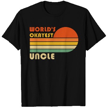 Discover World's Okayest Uncle Funny Retro Vintage T Shirts