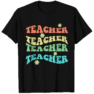 Discover Retro Groovy In My Teacher Era Teacher Life T-Shir T Shirts