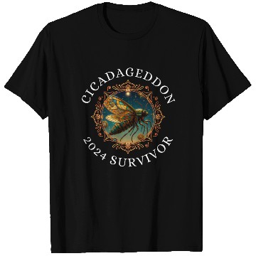 Discover Cicadageddon Invasion Tour 2024 Funny Cicada Event T Shirts