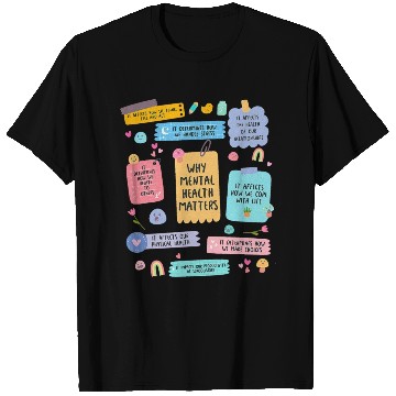 Discover Mental Health Matters Human Brain Illness T Shirts