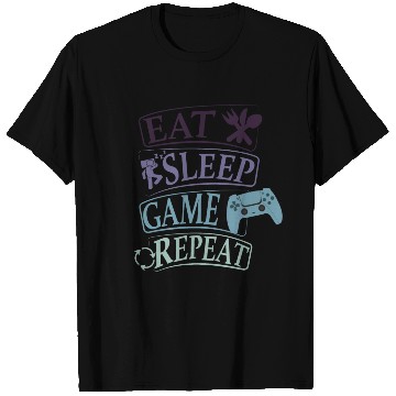 Discover eat sleep game repeat 2 T Shirts